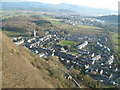 Tremadog village, viewed from Craig-y-Castell