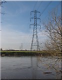SK3527 : Power Lines crossing the Trent by Jerry Evans
