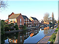 New canalside housing by the Staffs & Worcs Canal