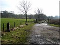 NY4678 : Public bridleway to Catlowdy in winter by Oliver Dixon