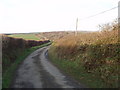 Road north from Burford Cross