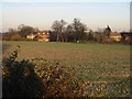 View across the field to Grove Manor Farm