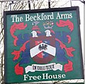 Sign for the Beckford Arms