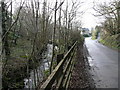 Stream and road near Withielgoose