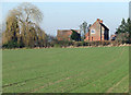 SO8193 : Field and Farmhouse towards Upper Aston, Shropshire by Roger  D Kidd