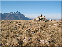 NG5123 : Ruadh Stac summit cairn by Stephen Middlemiss