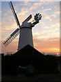 TQ6104 : Stone Cross Windmill at Sunset by Simon Carey