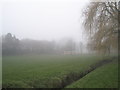 Football field behind Highfield Road