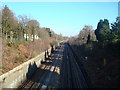 View from Railway Bridge, Chislehurst Road, Orpington