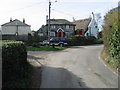 Houses on the corner of Chapel Lane and Northdowns Close