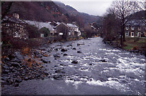 SH5948 : River Glaslyn at Beddgelert by Mike Pennington