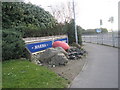 Artistic display as one enters Port Solent