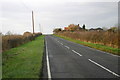 The B4011 approaching Addingrove Farm