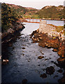 Footbridge over outflow of Lochan Saile