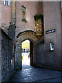 Gateway into Cathedral Green, Wells