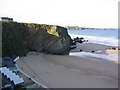 Lusty Glaze Beach, Newquay, on a sunny November morning