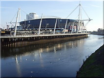 ST1776 : Cardiff Millennium Stadium from Canton Bridge by mord