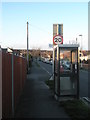 Phone box in Station Road, Drayton