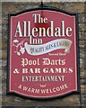 NY8355 : Sign for the Allendale Inn by Mike Quinn