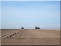 Tractors on a lunch break at Oast House Farm