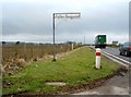 NY0175 : Roadside of the A75 approaching Dumfries at the entrance to Nether Dargavel Farm by Darrin Antrobus