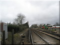 Looking west down rail track at Mudberry Lane