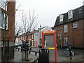 Phone box on the corner of Bramble Road