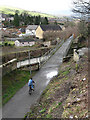 A cyclist on the Black Path