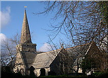 SW5531 : St Hilary Church by Tony Atkin
