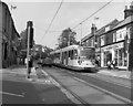 A Sheffield tram in Middlewood Road,  Hillsborough