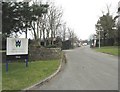 The main entrance to the Welsh Water Depot at Dinas