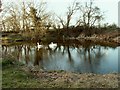 A pond that is opposite a house known as Jaggers