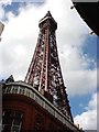 Blackpool tower looking up