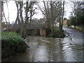 Footbridge at Cound Brook Ford