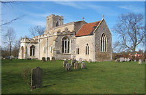 TL9847 : All Saints Church, Chelsworth by Andrew Hill