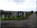 Looking into Old Monkland Cemetery