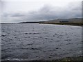 NS2572 : Loch side of the reservoir dam at Loch Thom by Elliott Simpson
