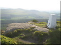 SD9855 : Trig point and views from Crookrise Crag, above Embsay. by Allan Friswell