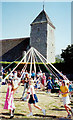 Maypole Dancing at Bishopstone Church, Sussex