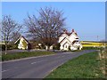 A338 at its junction with a Roman road, near Marten