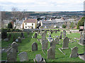 View across the cemetery