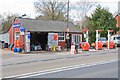 SU2918 : Quaint garage and Burmah Petrol Station, near Canada Corner, West Wellow by Peter Facey