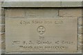 Foundation stone on former church school, Stocks Walk, Almondbury