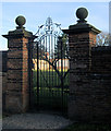 Entrance to walled garden, Hawkhills, Easingwold, Yorkshire