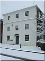 Linden House in the snow