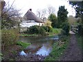 Ford and footbridge, River Ebble