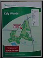 TQ5583 : Cley Woods Sign by Glyn Baker