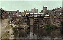 SE0623 : Lock No 1, Rochdale Canal, Sowerby Bridge by Dr Neil Clifton