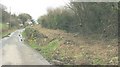 A newly cleared section of the Padarn Railway embankment near Stabla