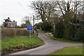 Looking along Pound Lane from its junction with Pound Hill and Sherfield English Lane